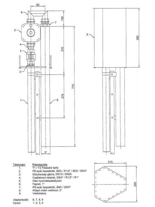 Előkerti szabályozó állomás T15