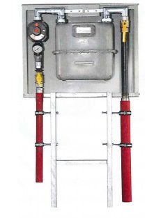   Előkerti szabályzó-mérőállomás T8 G10/16 /PE Ø40 - R5/4