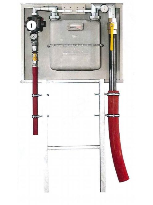 Előkerti szabályzó-mérőállomás T8 G25/PEØ63 - DN50