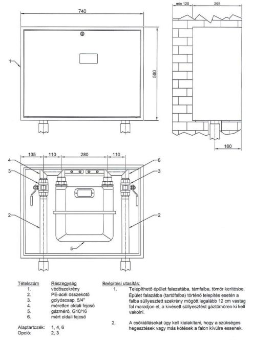 Falba építhető mérőállomás T30 FF G10/16