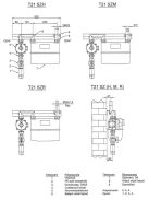 Fali szabályzó és mérős szerelősín T21 SZ R28